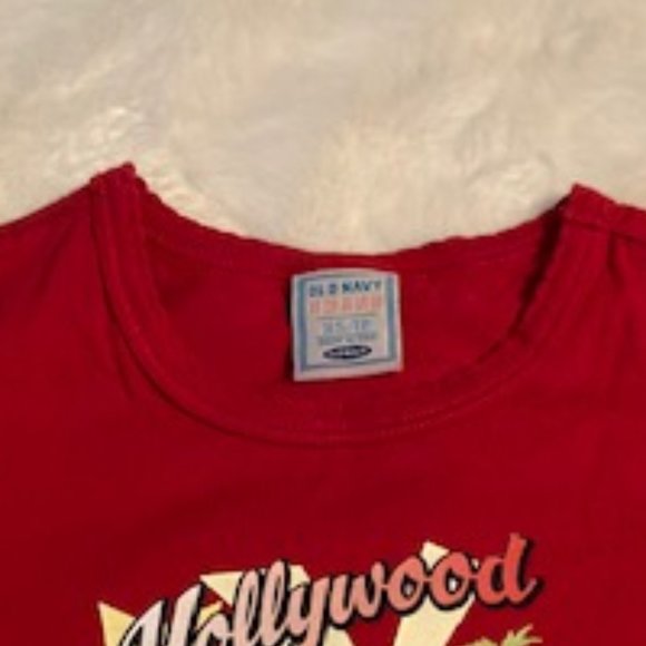 2/$25 Old Navy red LS shirt with Hollywood Cats Girls Size XS Vintage - Picture 5 of 14